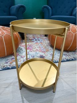 2-Tier Round End/Side Table