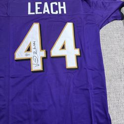 Vonta Leach Signed Autograph Custom Jersey - Baltimore Ravens - Beckett