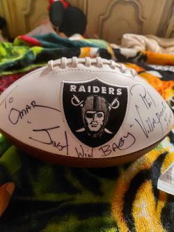 Raiders sign footbal From Phil Villapiano #41