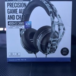 RIG 400HS CAMO PRECISION GAME AUDIO AND CHAT PERFORMANCE HEADSET