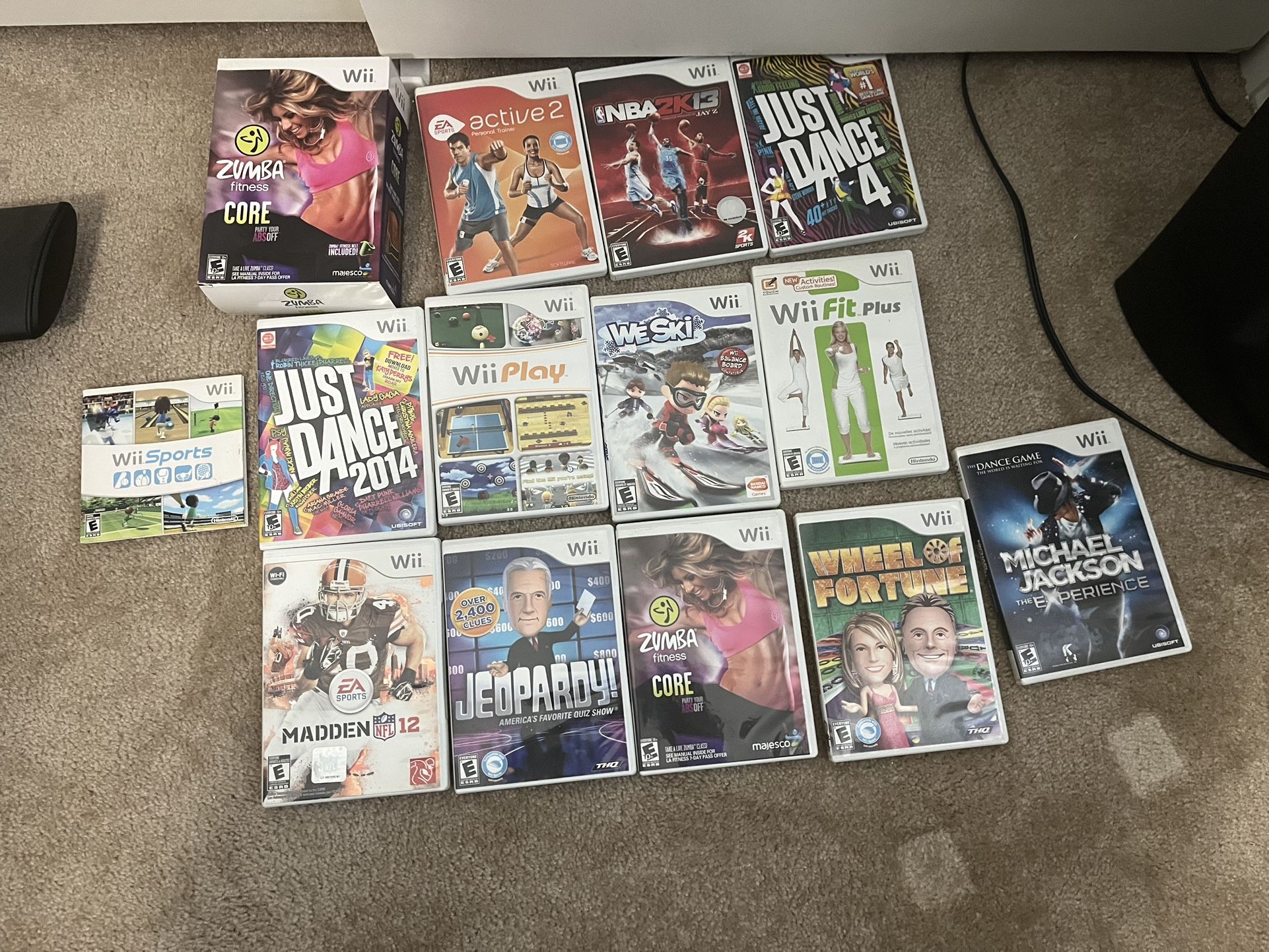 Wii Game Console And Wii Fit and Stand