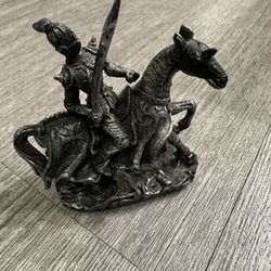 Knight On Horse Figurine 