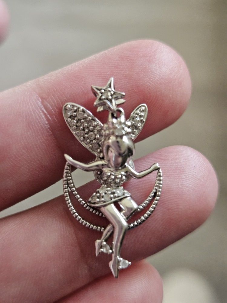 10k White Gold Charm Tinkerbell
