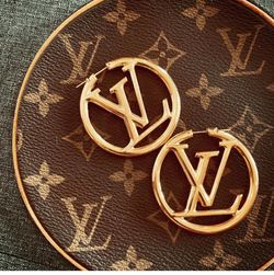 Logo Gold Earrings 