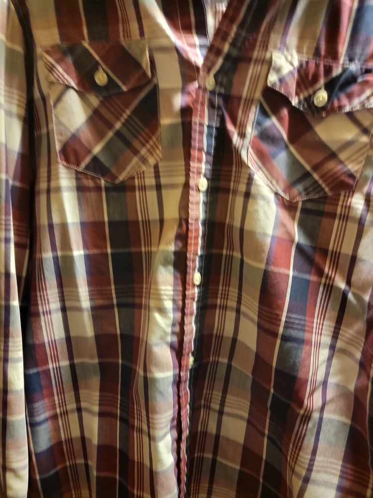 Mens Button Down Shirt Size Large