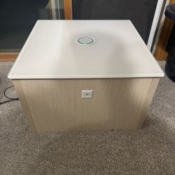 Herman Miller Swoop Box Table W/Power