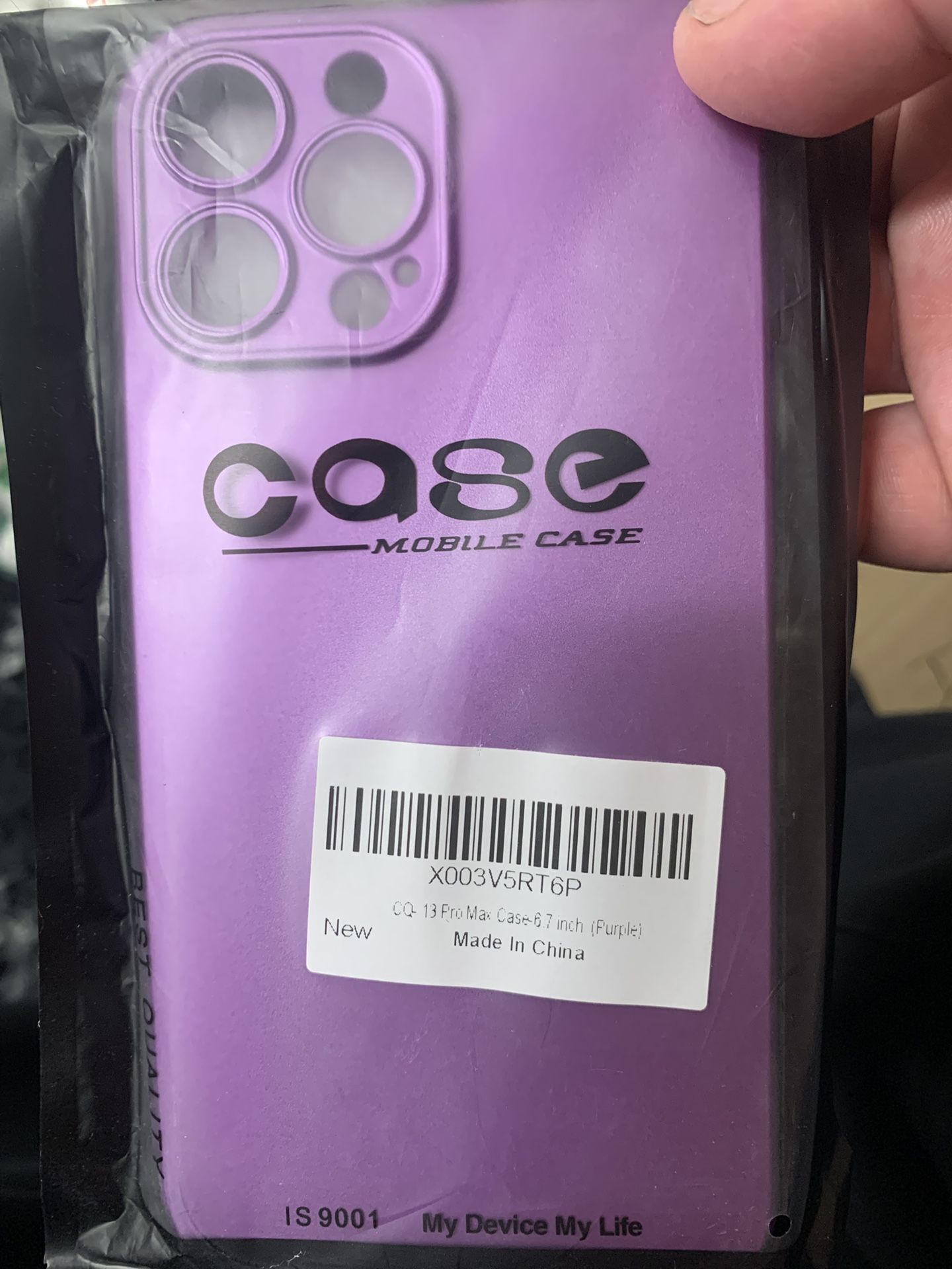 NEW IN PACKAGE IPHONE13promax PURPLE CASE