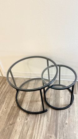 Round Glass Table Set