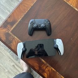 PlayStation Portal And Black Controller