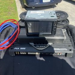 HARD HITTING CAR AUDIO SYSTEM COMPLETE! PIONEER HEAD UNIT, JCPOWER 2400X1 AMP AND 12’ WOOFERS W/BOX, KICKER 6X9’s AND 6 1/2 SPEAKERS, ALMANI AMP!