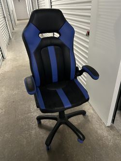 Leather Gaming Chair Blue/Black