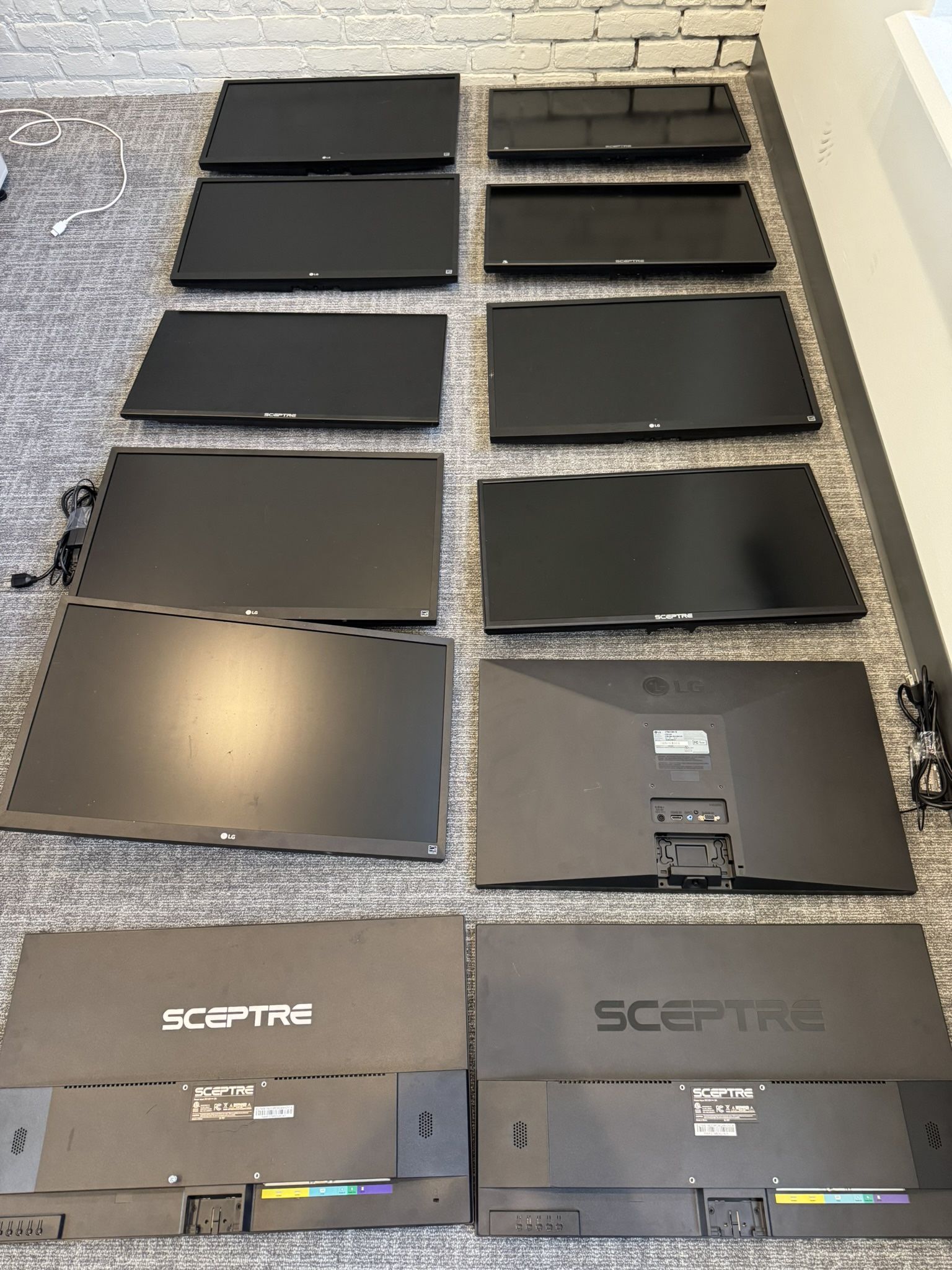 Monitors (Sceptre and LG)