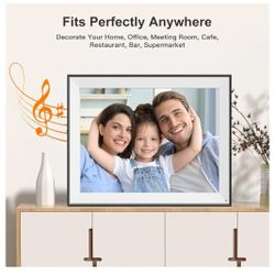 Large Digital Photo Frame 16.2"-Digital-Picture-Frame - 32GB WiFi Photo Frame Send Photos from Anywhere, Auto-Rotate, Slideshow, Share Videos via App 