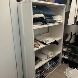 White Shelving IKEA 4 Shelves 