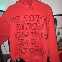 Stronger Than Fear Supreme Hoodie