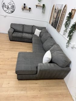 Large Gray Sectional Couch Free Delivery
