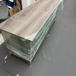 Gray Tv Stand With Glass Doors $100 Obo 