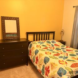 Full size bed, dresser and night stand for sale - CASH ONLY and MUST PICK UP