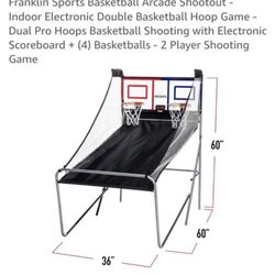 2 Player Basketball Arcade W/4 Balls 