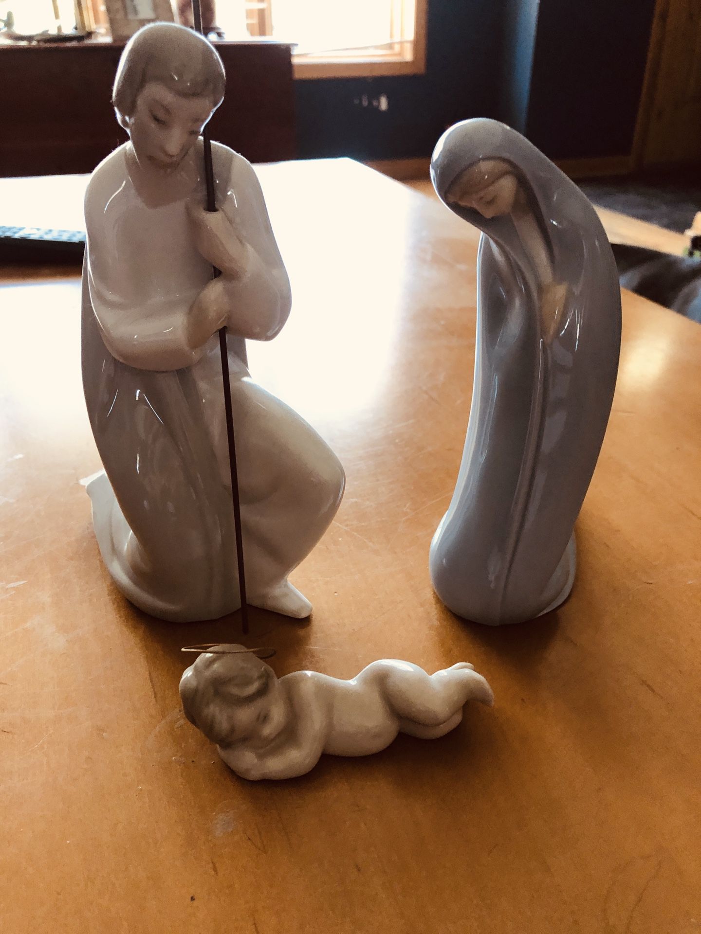 Lladro Nativity Holy Family Figurines Jesus Mary Joseph 4533 4534 4535 Glossy