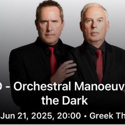 1 Ticket OMD @ Greek Theatre 6/21 Sec A 