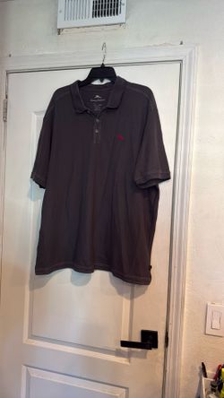 Men’s Dark Grey Pima Cotton Polo Shirt. XXL