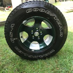 Aluminum rim jeep spare