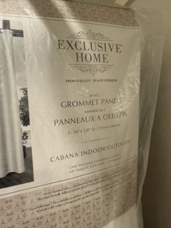 Never Used Cabana Curtains - Moving Sale $50