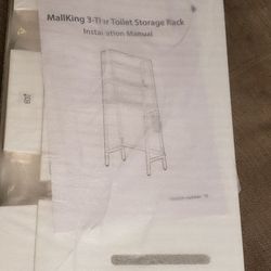 Over The Toilet Storage, Wooden 3-Tier Over-The-Toilet Rack Bathroom Space Saver Organizer, Freestanding Above Toilet with Toilet Paper Holder and Hoo