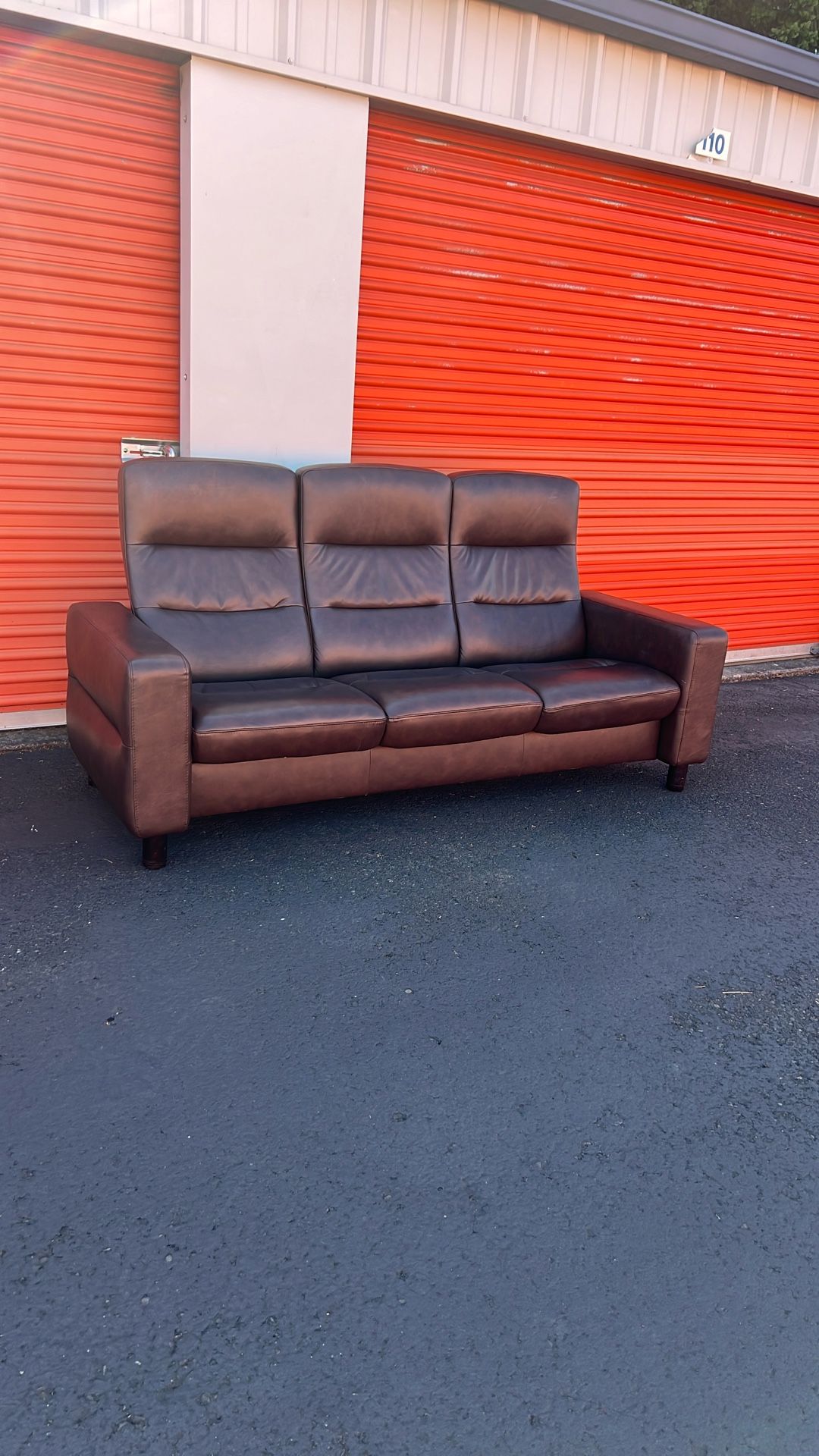 Stressless Leather 3 Seat Sofa