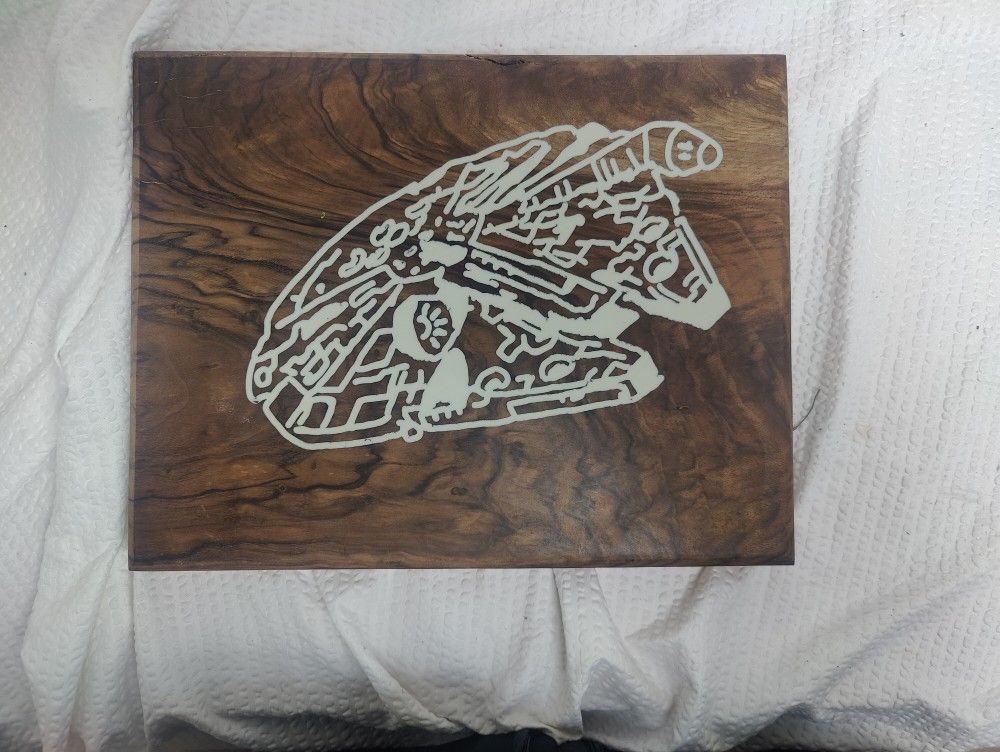 Food Grade Resin Millennium Falcon Cutting Board