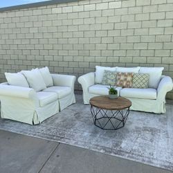 Rowe Furniture Couch Sofa Loveseat Set  