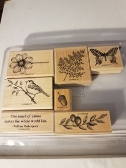 Touch of nature rubber stamp set stampin Up
