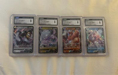 CGC Mint 9 Japanese Pokémon GO Holo V Cards Lot of 4