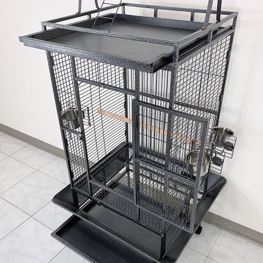 (New) $150 Large Bird Cage 68” Tall with Rolling Stand for Parakeets Parrot Cockatiel Chinchilla Cockatoo