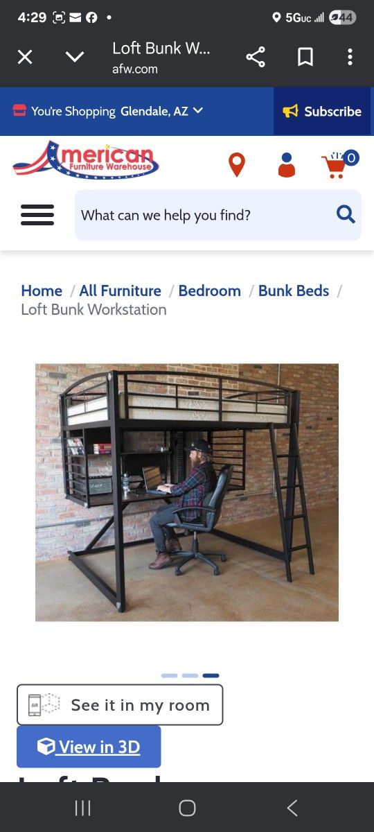 Loft Bunk Bed Full With Desk