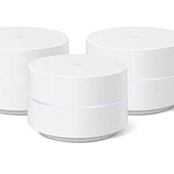 Steal Deal!!!REDUCED PRICE!!!!!! Google Wifi - AC1200 - Mesh WiFi System - Wifi Router - 4500 Sq Ft Coverage - 3 pack