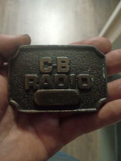 Vintage CB Radio Belt Buckle