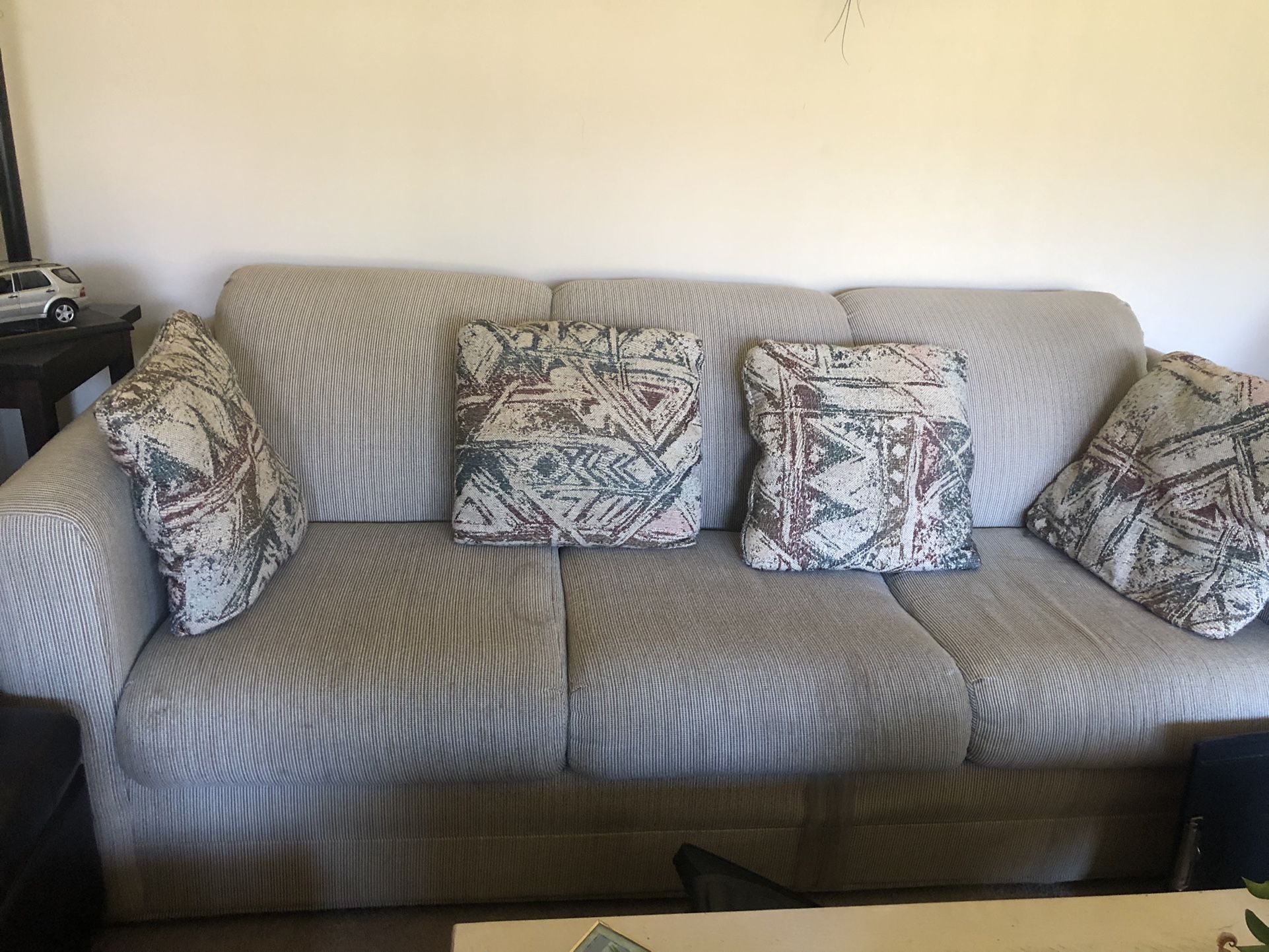 La-Z-Boy Sleeper Sofa and Pillows