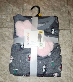 Joyspun girls youth Christmas 🎄 2pc pj set with socks set new