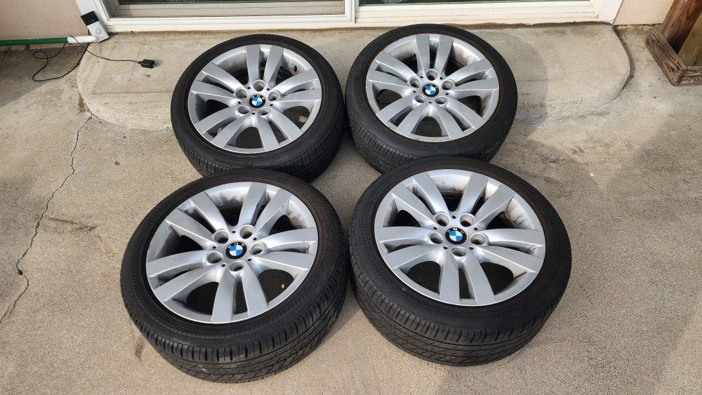 Stock BMW Wheels w Run Flat Bridgestone Tires 5x120 Or 5x4.72, OEM Rims