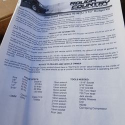 Grand Jeep Cherokee 93-99ZJ Rough Country Kit