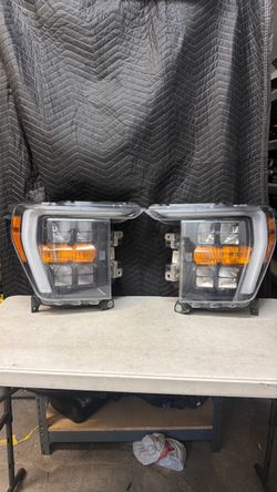 Ford f150 f-150 f 150 left right headlight 2021 2022 2023