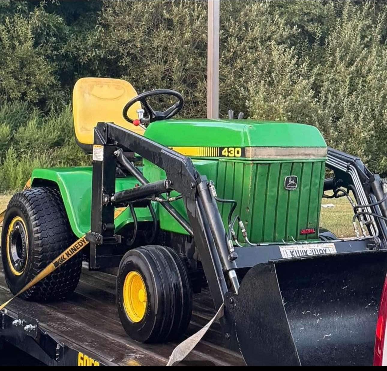 John Deere 430 Diesel Tractor W/ Loader