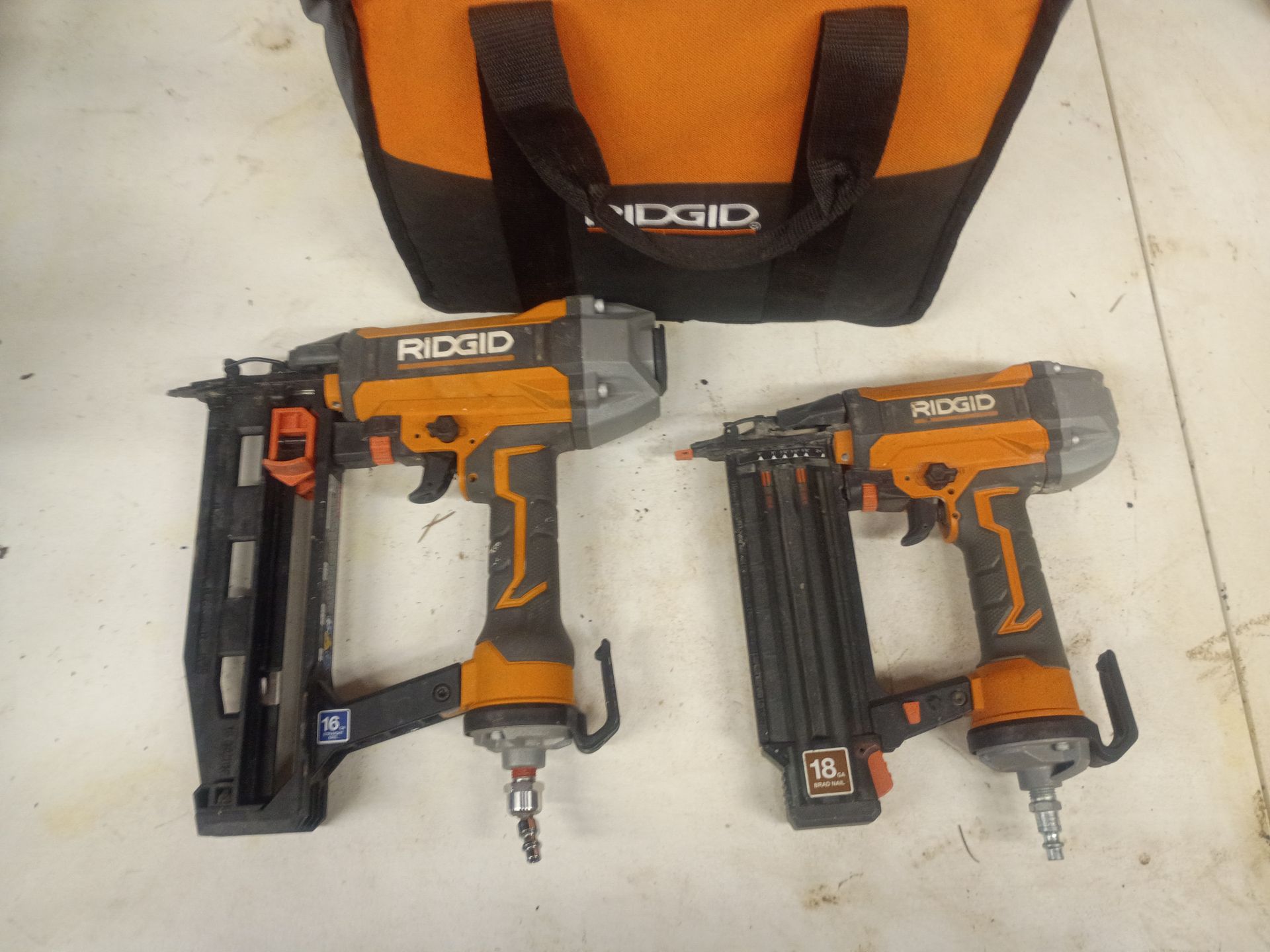 Ridgid pin nailers and narrow crown stapler