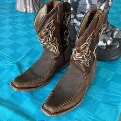 Real Leather Cowboy Boots 