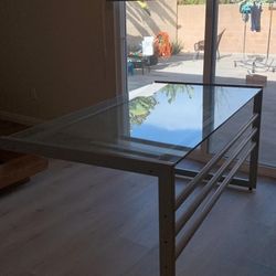 Not Ikea Quality, Heavy Durable Glass Desk Table