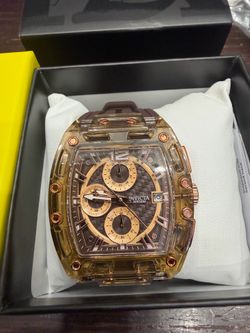 Invicta S1 Rally Allogrip Men 42mm Brown Tone Case Brown Metal Dial Brown 70143