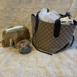 Beige And Back Purse