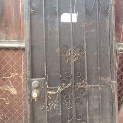 Security Steel Door. 83 x  34 inches.